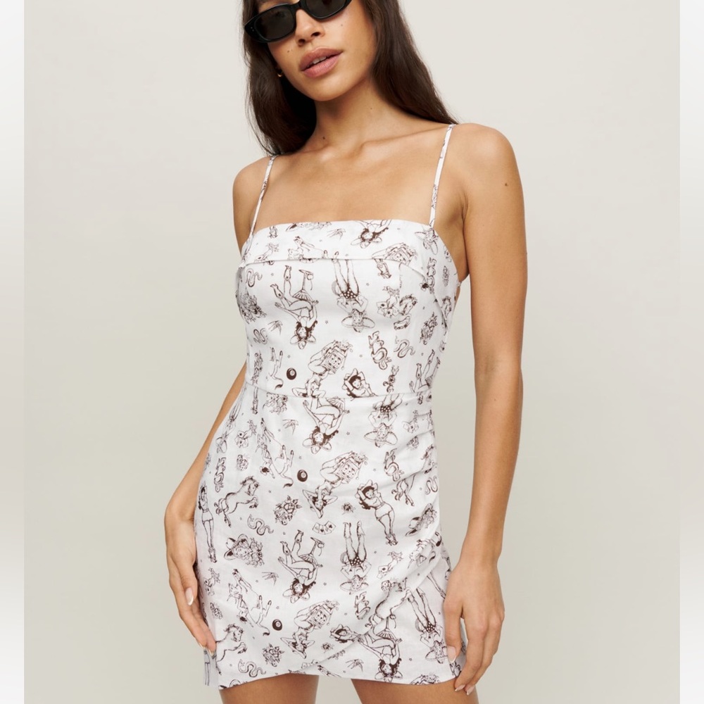 COPY - Reformation Lambert Linen Dress NWT